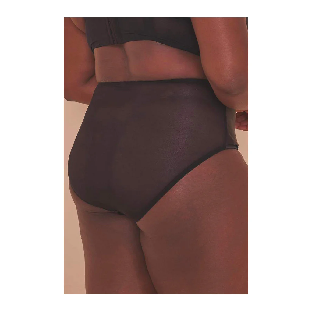 Gabi Fresh Eagan Black Satin High Waist Knicker - Image 3