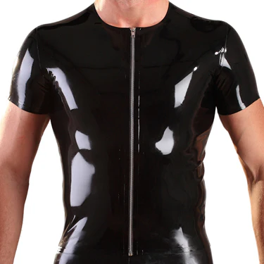 Honour Latex Front Zip T-Shirt - Image 4
