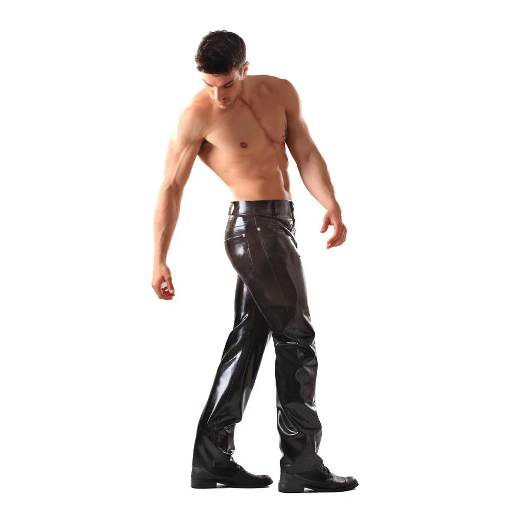 Honour Latex Jeans with Pockets - Image 3