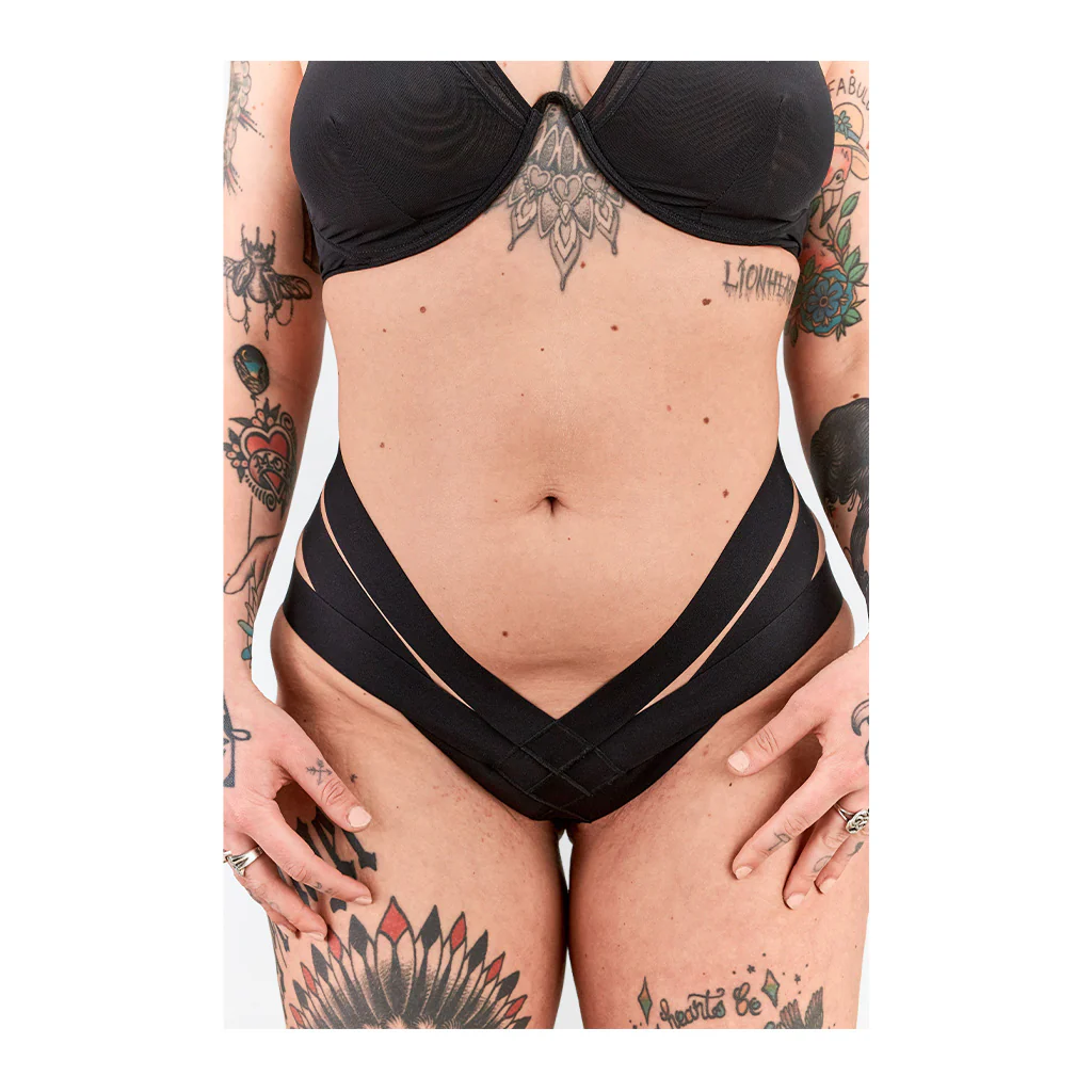 La Fille D'O Exactitude Black Ouvert Brief - Image 3