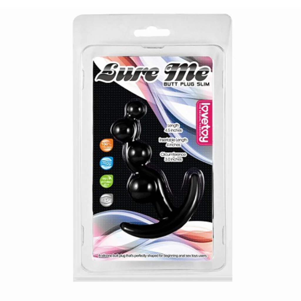 Lovetoy Lure Me Butt Plug Slim Base Beads - Image 4