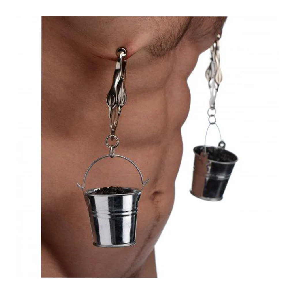 Master Series Monarch Nipple Clamps with Buckets - Image 3